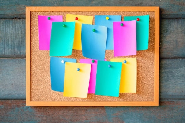 A close-up of a whiteboard covered in colorful sticky notes, each containing a different plot point, character note, or potential scene for the show's finale, highlighting the chaotic yet creative process of visual brainstorming.