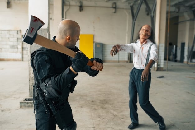 Photo of [Actor's Name] training with a stunt double in a specialized facility, showing them practicing the specific movements required for the risky stunt in [Movie Title].