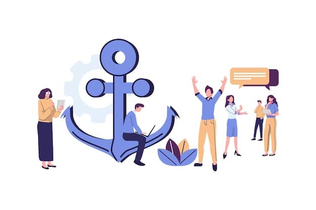 An illustration depicting an anchor chair with a question mark hovering above it, symbolizing the uncertainty surrounding CNN's anchor lineup changes.