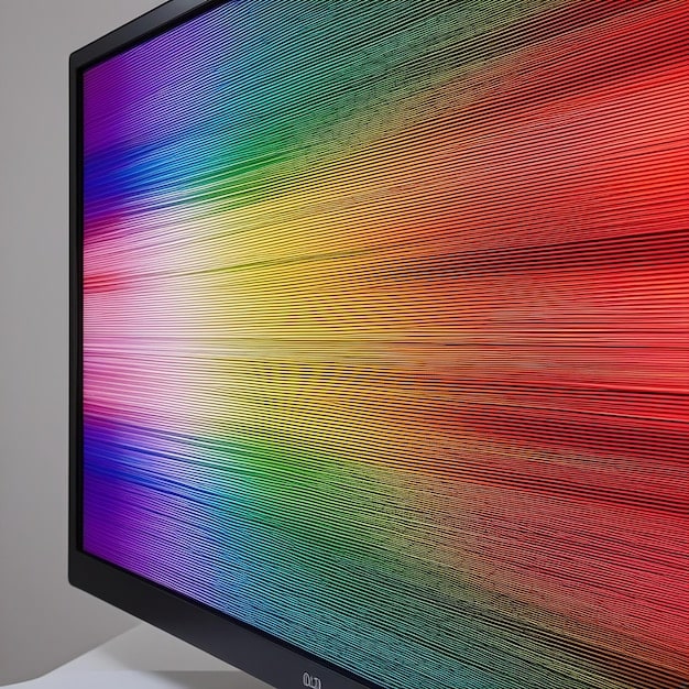 A close-up of a television screen displaying a crisp, clear 4K image with vibrant colors, showcasing the improved picture quality of ATSC 3.0. The detail is significantly higher than standard HD, highlighting the enhanced viewing experience.