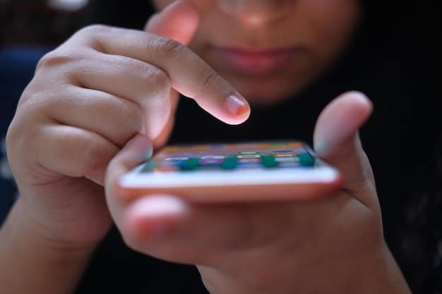 A person holding a remote control, selecting a streaming service on a smart TV interface. Various streaming app logos are visible on the screen.
