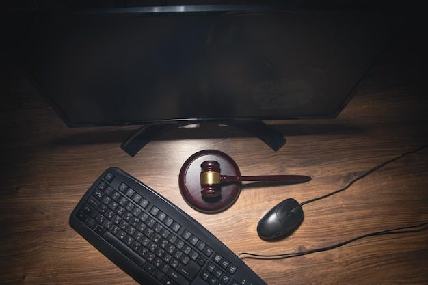 A gavel resting on a stack of streaming service terms of service agreements. The image should convey the legal and regulatory oversight of streaming content.