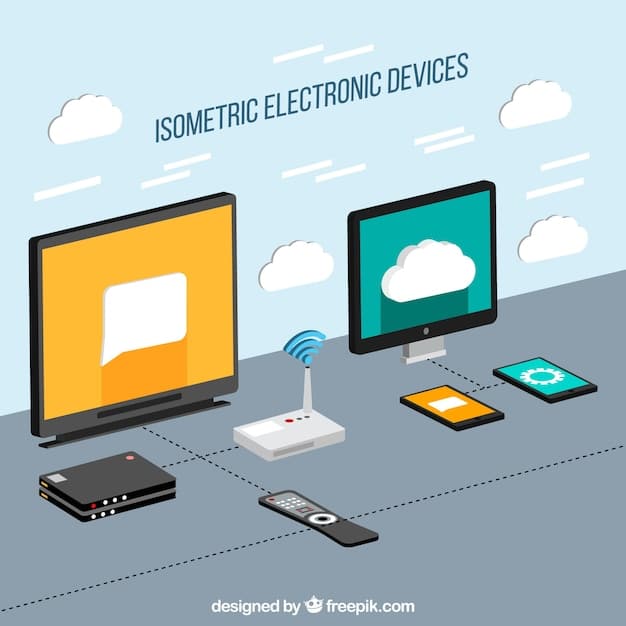 A graphic showing different types of streaming devices (TV, tablet, phone) with lines connecting them to data clouds, highlighting the vulnerability of each device and the flow of data.