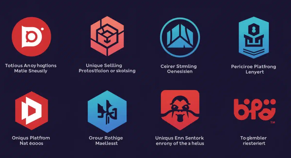 Infographic displaying five new streaming platform logos with their unique features for the 2026 market.