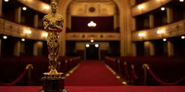 2026 Academy Awards: Snubs, Dark Horses & Predictions Golden Oscar statuette on red carpet anticipating 2026 Academy Awards