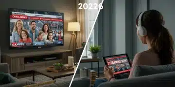 Streaming vs. Cable News: 2026 Financial Impact & Subscriber Shift Financial comparison of streaming news versus traditional cable news subscriptions in 2026