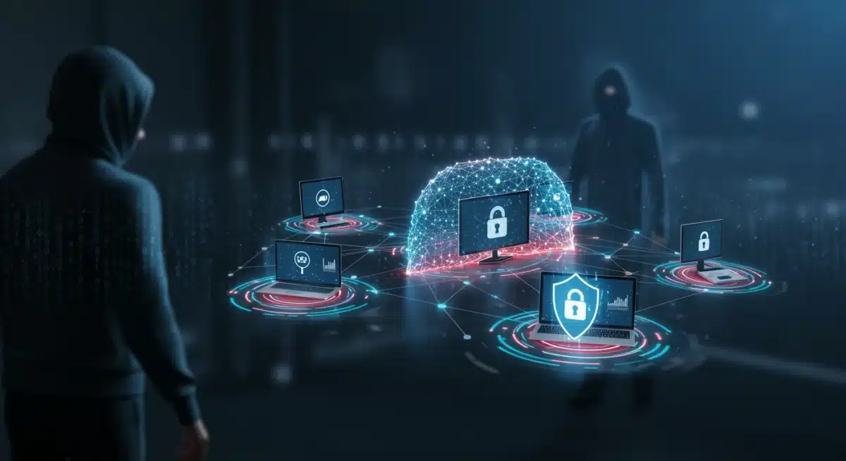 Secure network protecting multiple streaming devices from cyber attacks