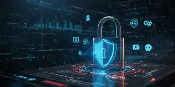 Digital padlock protecting streaming services in 2026 against cyber threats