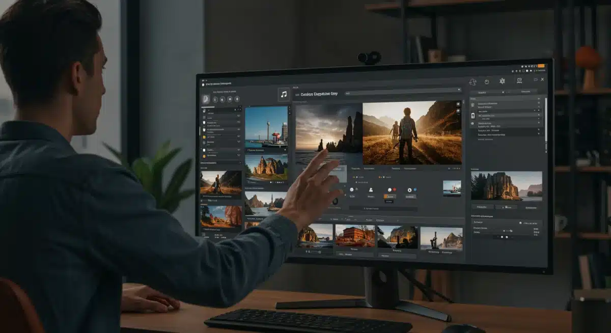 User customizing streaming interface with drag-and-drop