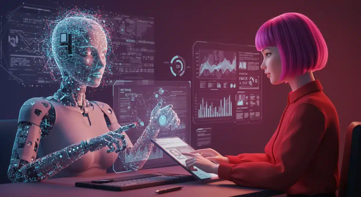 Artificial intelligence assisting news production and content curation, illustrating AI's role in cable news programming changes.