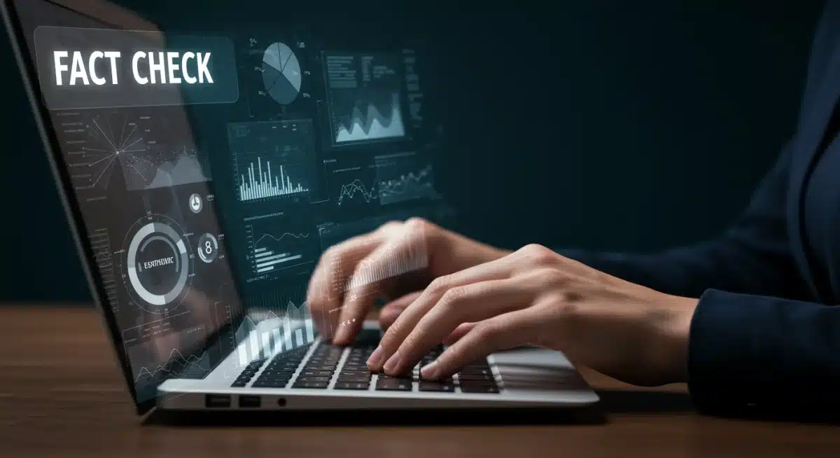 Fact-checking process with advanced data analysis tools