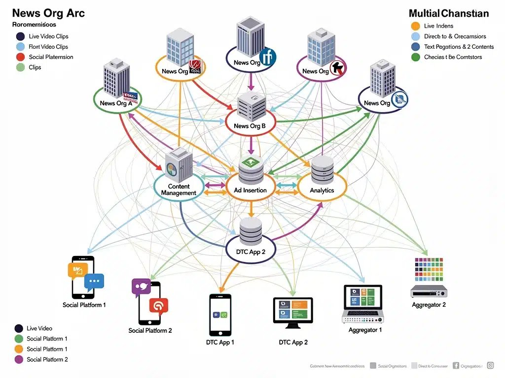Multi-platform content distribution strategy for news streaming
