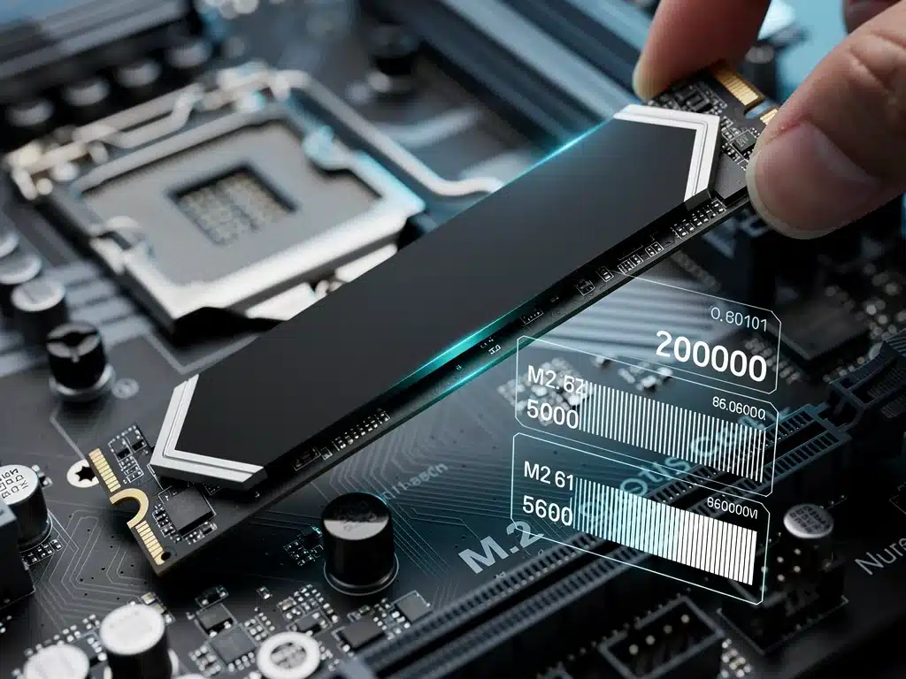 High-speed NVMe SSD installation for faster data access