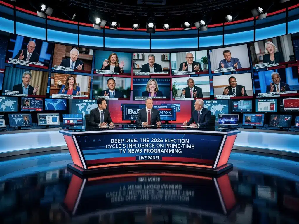 Political commentators discussing 2026 election strategies on TV