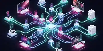 Futuristic network showing optimized data flow for new streaming protocols 2026