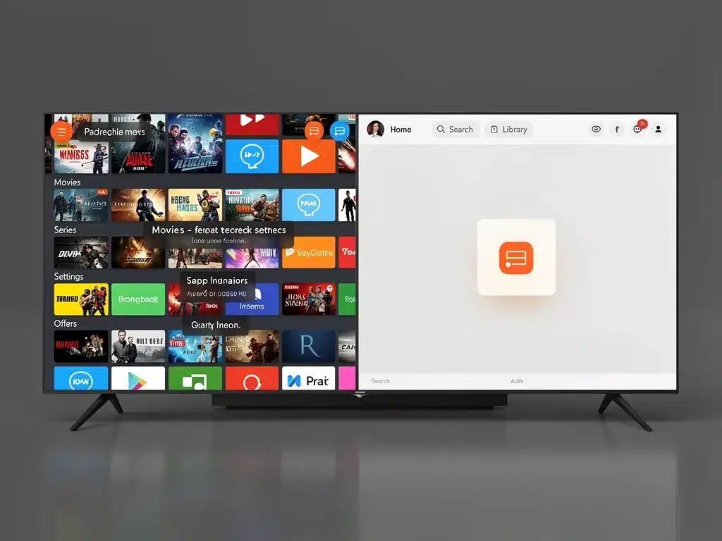 Comparison of cluttered versus minimalist streaming interfaces