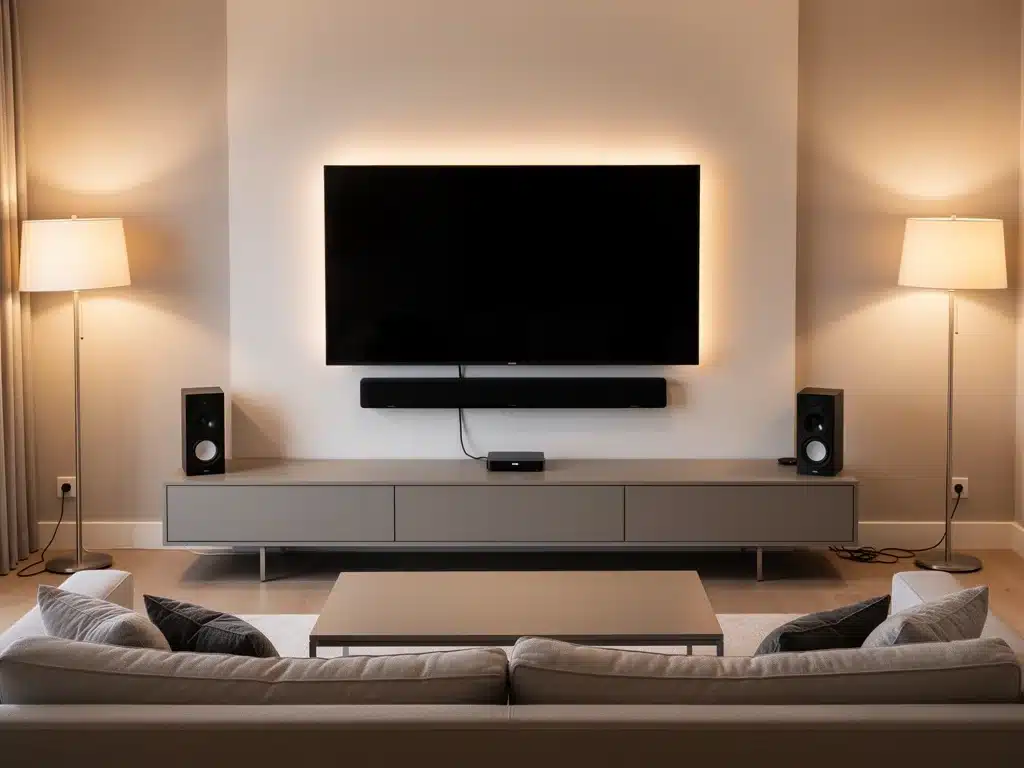 Optimized home streaming setup with soundbar and TV